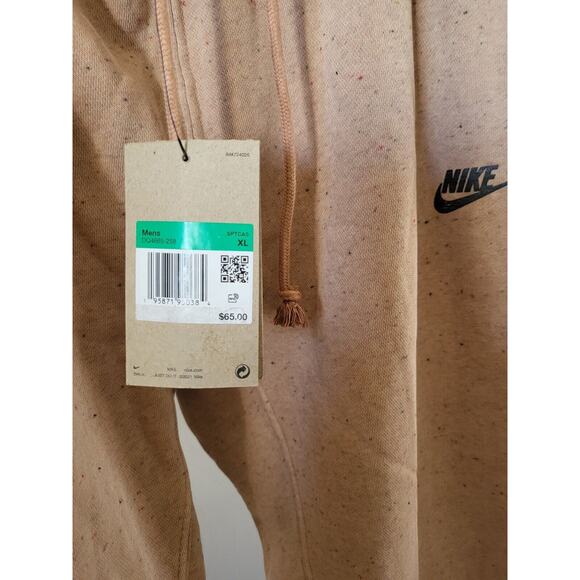Nike Club Sweat Pants MENS XL Standard Taper Speckled Stretch DQ4665-258 NWT $65 - Picture 4 of 6